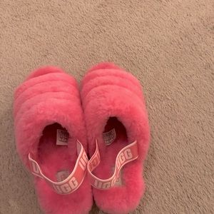pink ugg sandals size 8-9